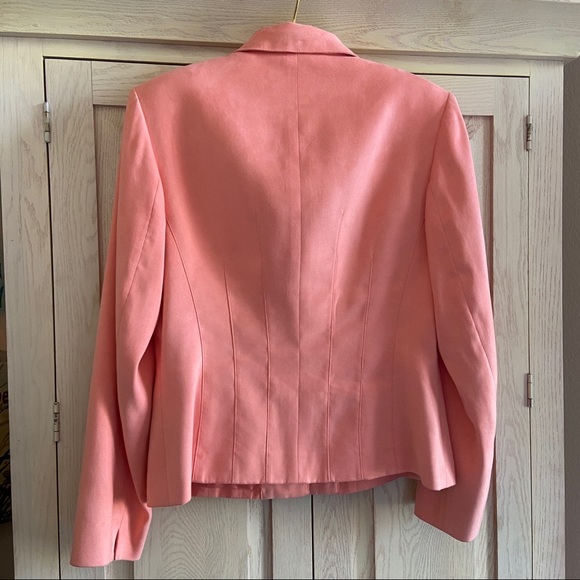 Talbots Y2K Salmon Ultrasuede Jacket | Size 4 - Picture 5 of 8